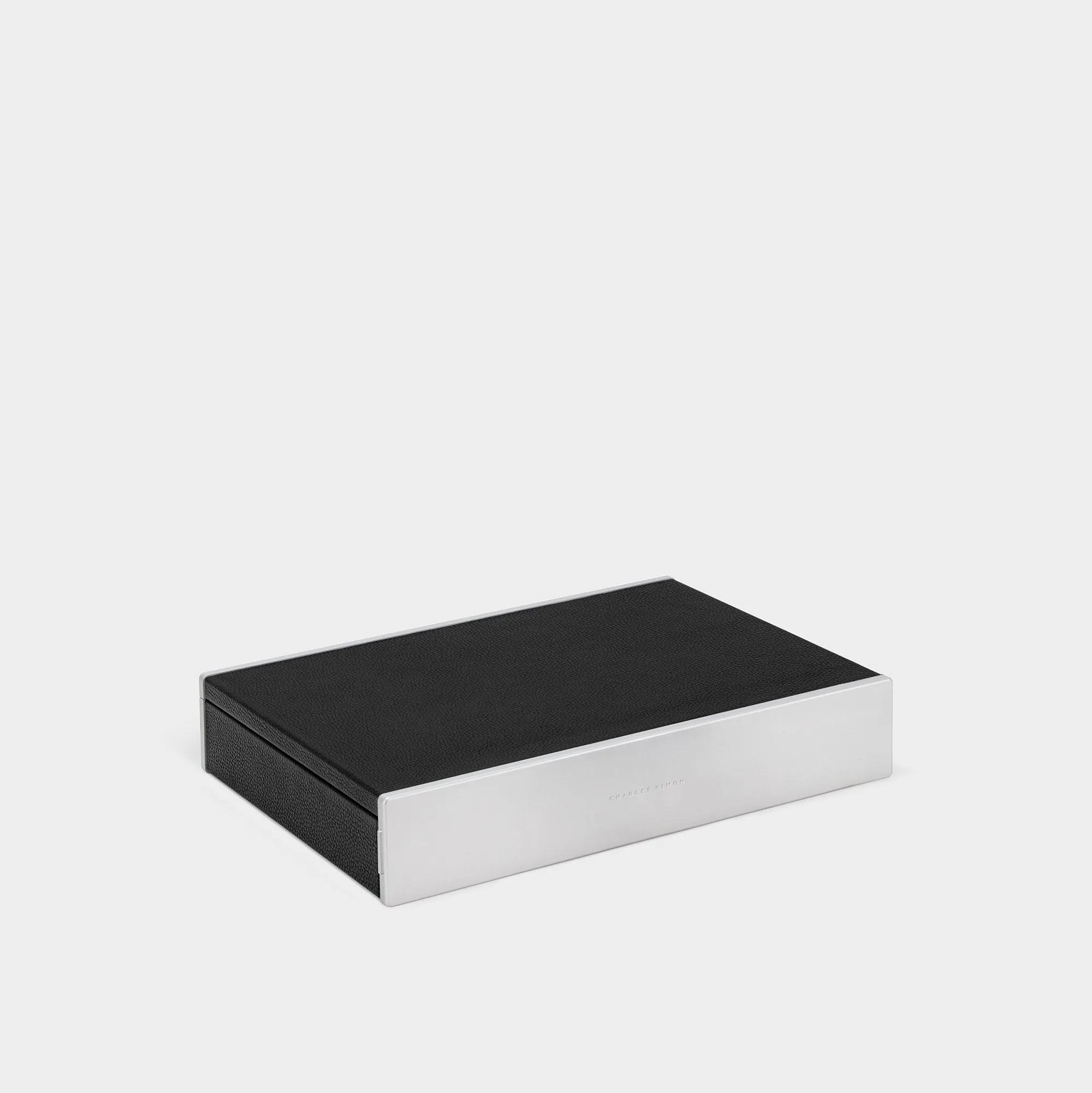 TAYLOR 4 WATCH AND JEWELRY BOX - BLACK / GREY