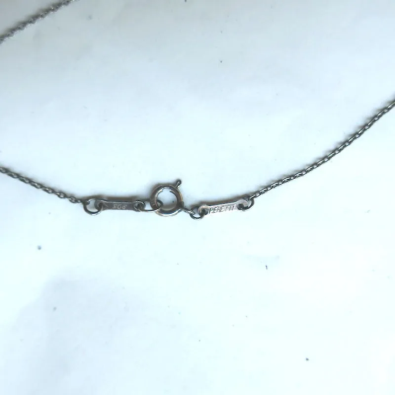 Tiffany & Co. Elsa Peretti Open Heart Pendant Necklace Sterling Silver 16mm