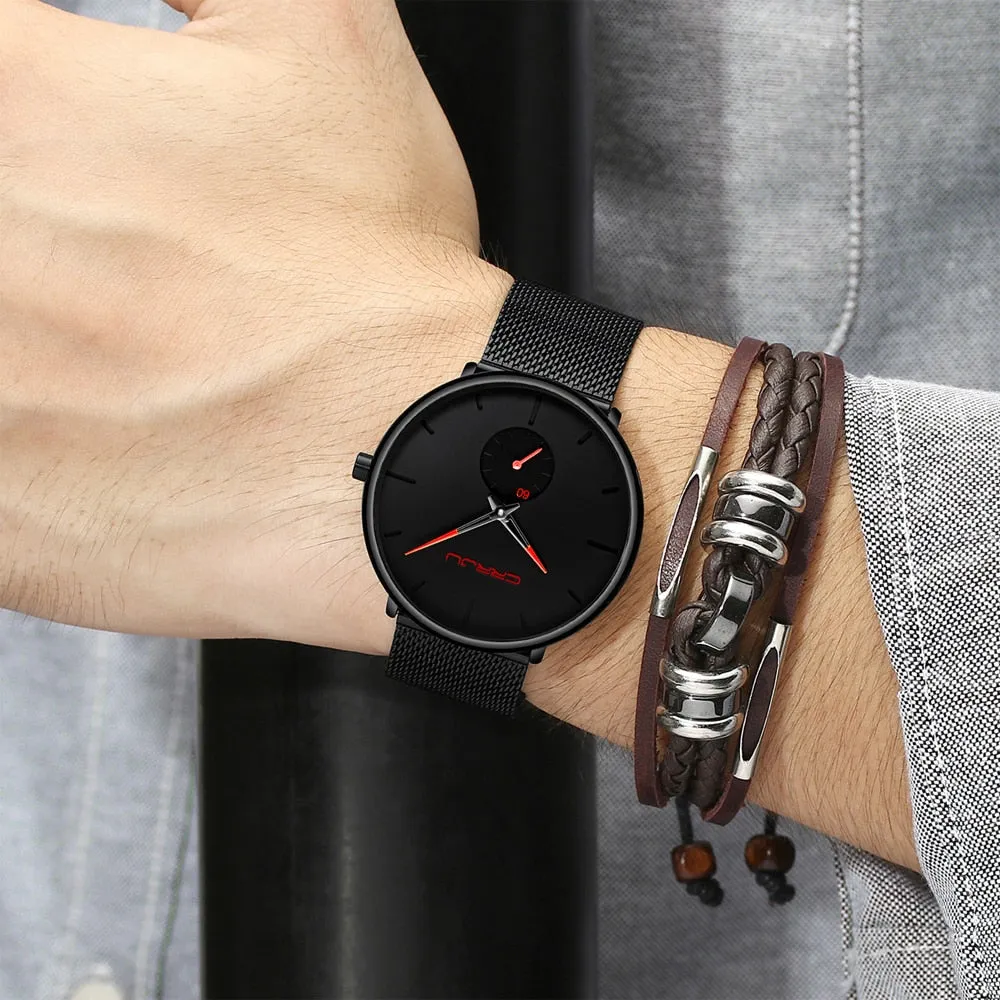 Top Brand Luxury Famous Dress Fashion Watches Ultra Thin Wristwatch