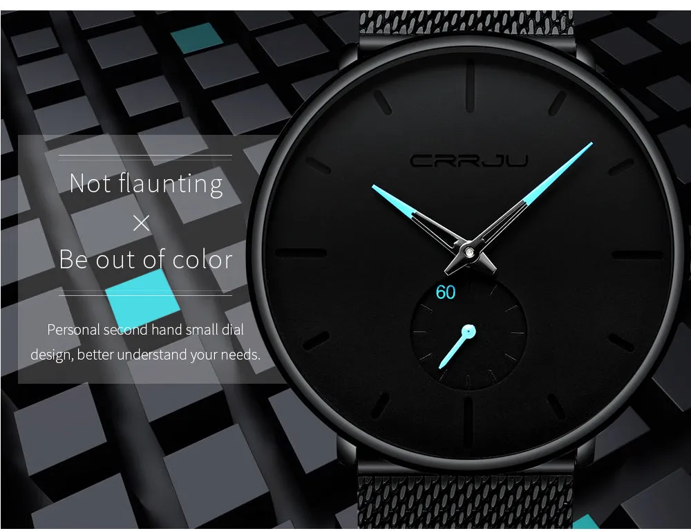 Top Brand Luxury Famous Dress Fashion Watches Ultra Thin Wristwatch