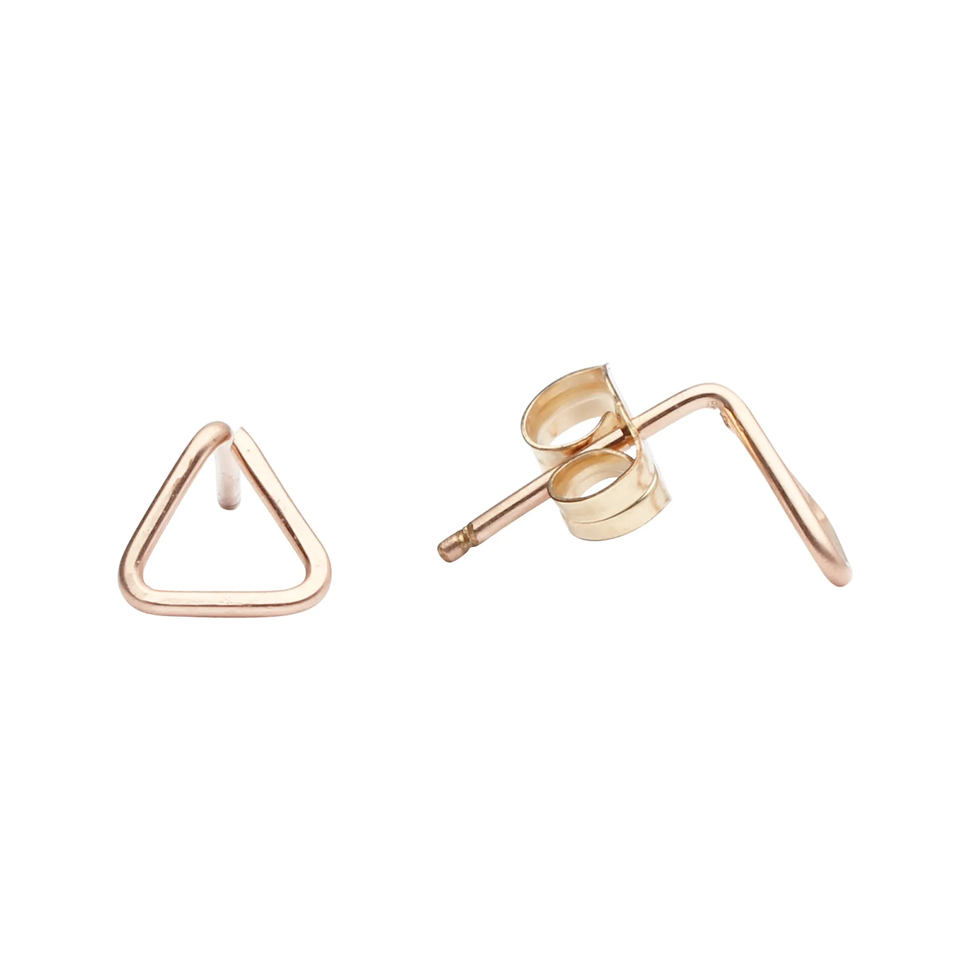 Triangle Wirewrapped Studs