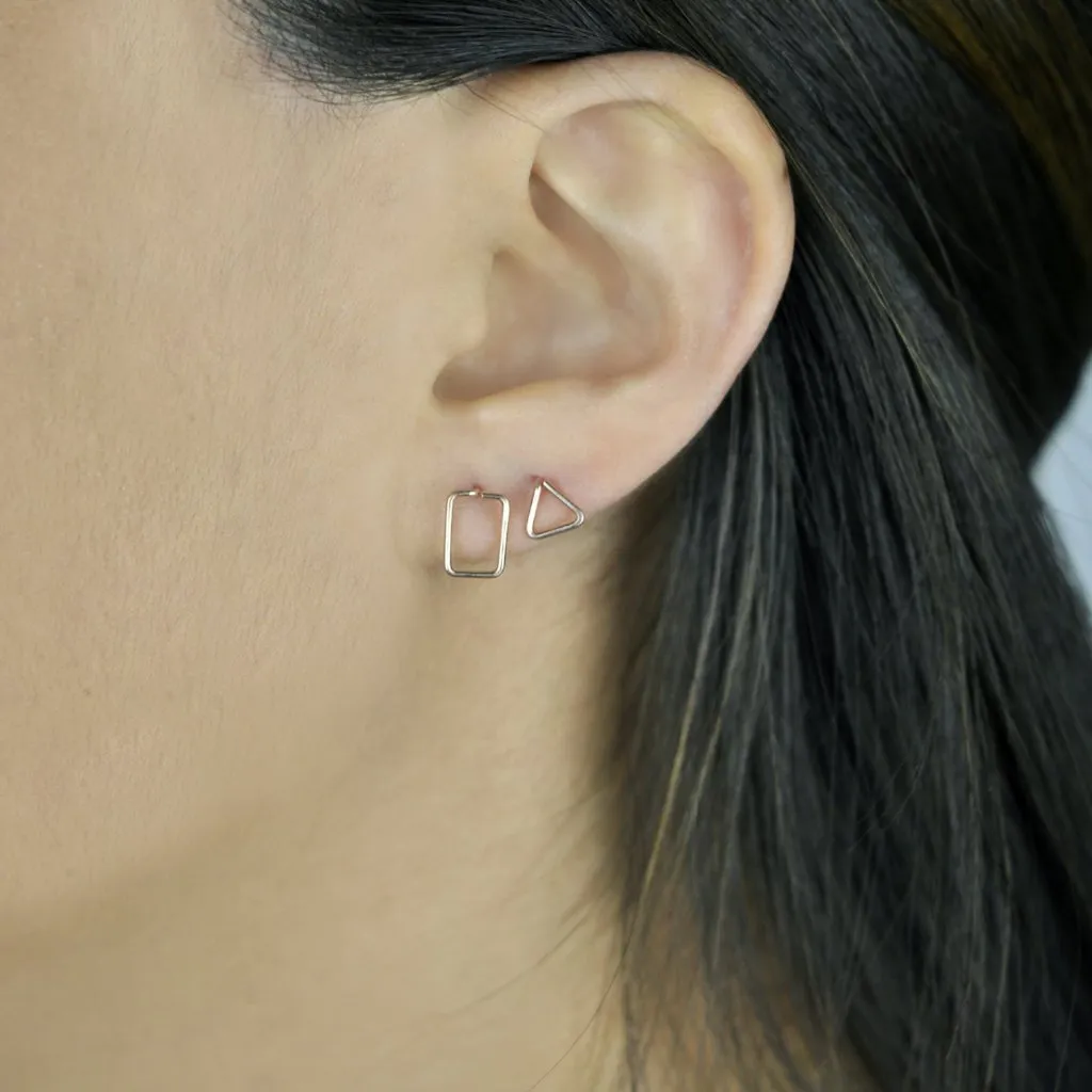 Triangle Wirewrapped Studs
