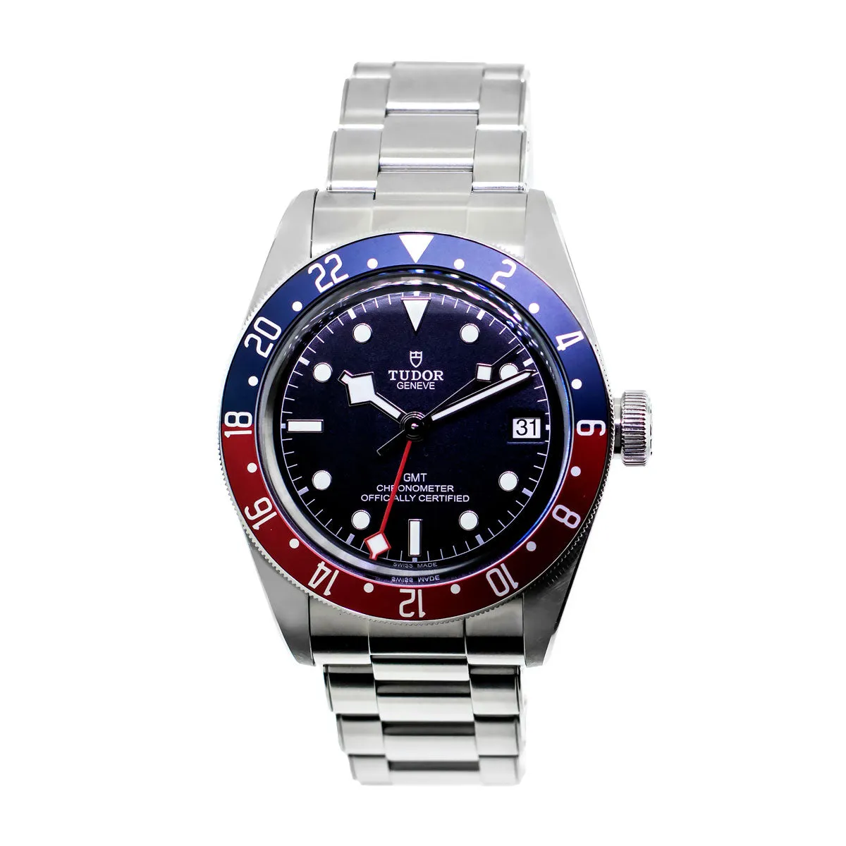 Tudor Black Bay GMT "Pepsi" 41mm Stainless Steel Black Dial & Red & Blue Bezel 79830RB