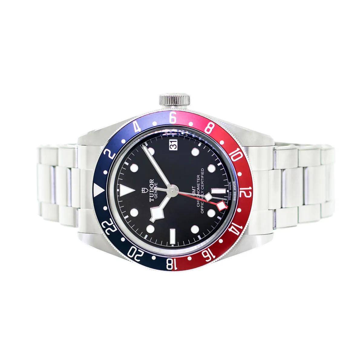 Tudor Black Bay GMT "Pepsi" 41mm Stainless Steel Black Dial & Red & Blue Bezel 79830RB