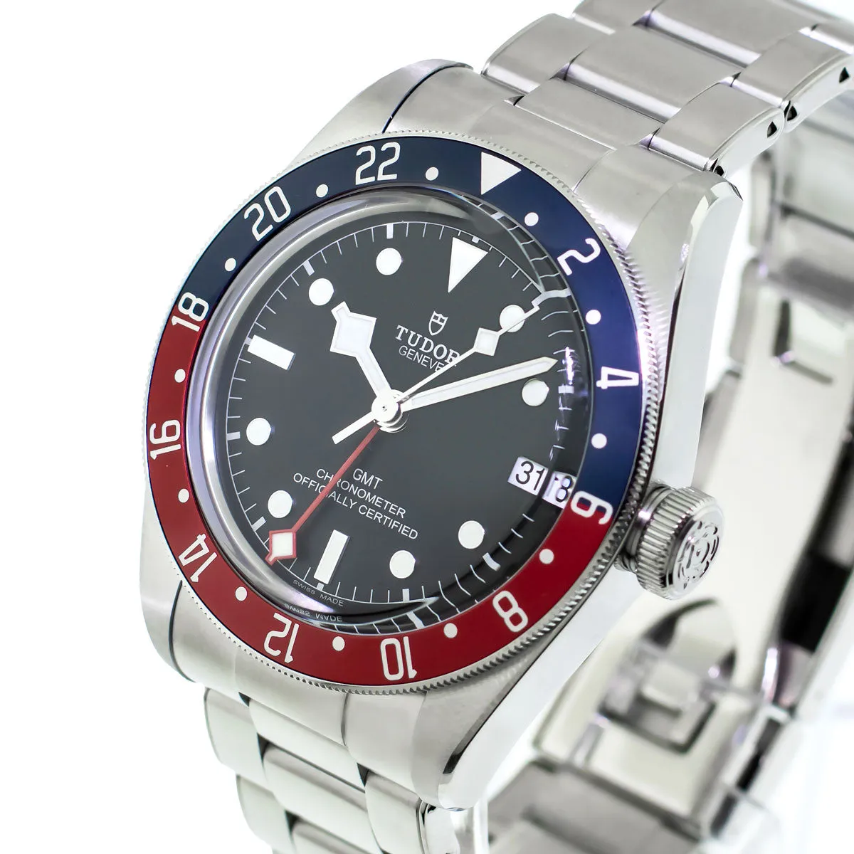 Tudor Black Bay GMT "Pepsi" 41mm Stainless Steel Black Dial & Red & Blue Bezel 79830RB