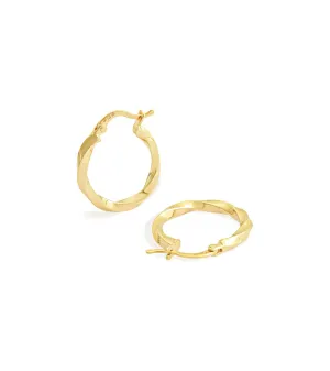 Twisted Hoop Earrings (Small)