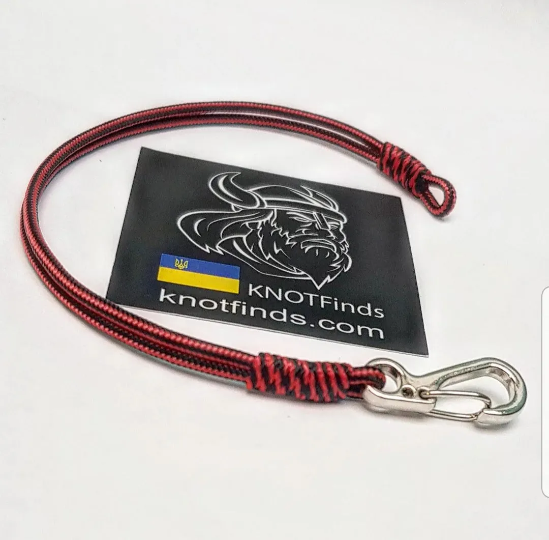 Ultra-Thin Bloody stripe Paracord Bracelet – Viking-Inspired Protective military Amulet