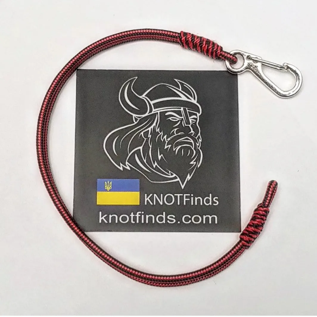 Ultra-Thin Bloody stripe Paracord Bracelet – Viking-Inspired Protective military Amulet