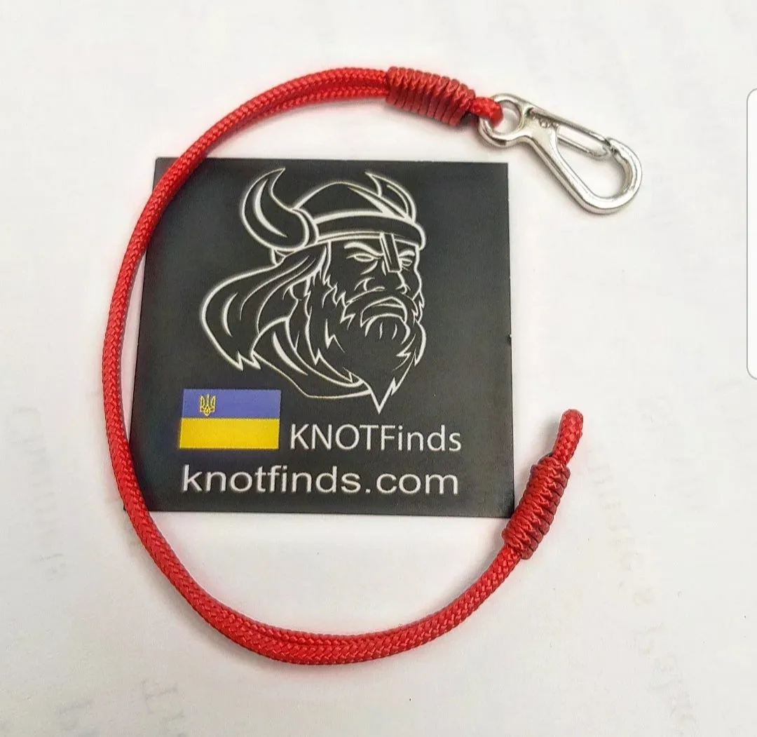 Ultra-Thin Red Paracord Bracelet – Viking-Inspired Protective Christian Amulet