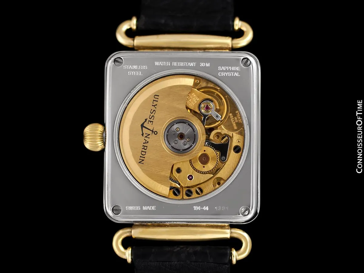 Ulysse Nardin Michelangelo Vintage Chronometer Mens Watch with Original Tag - Stainless Steel & 18K Gold Plated