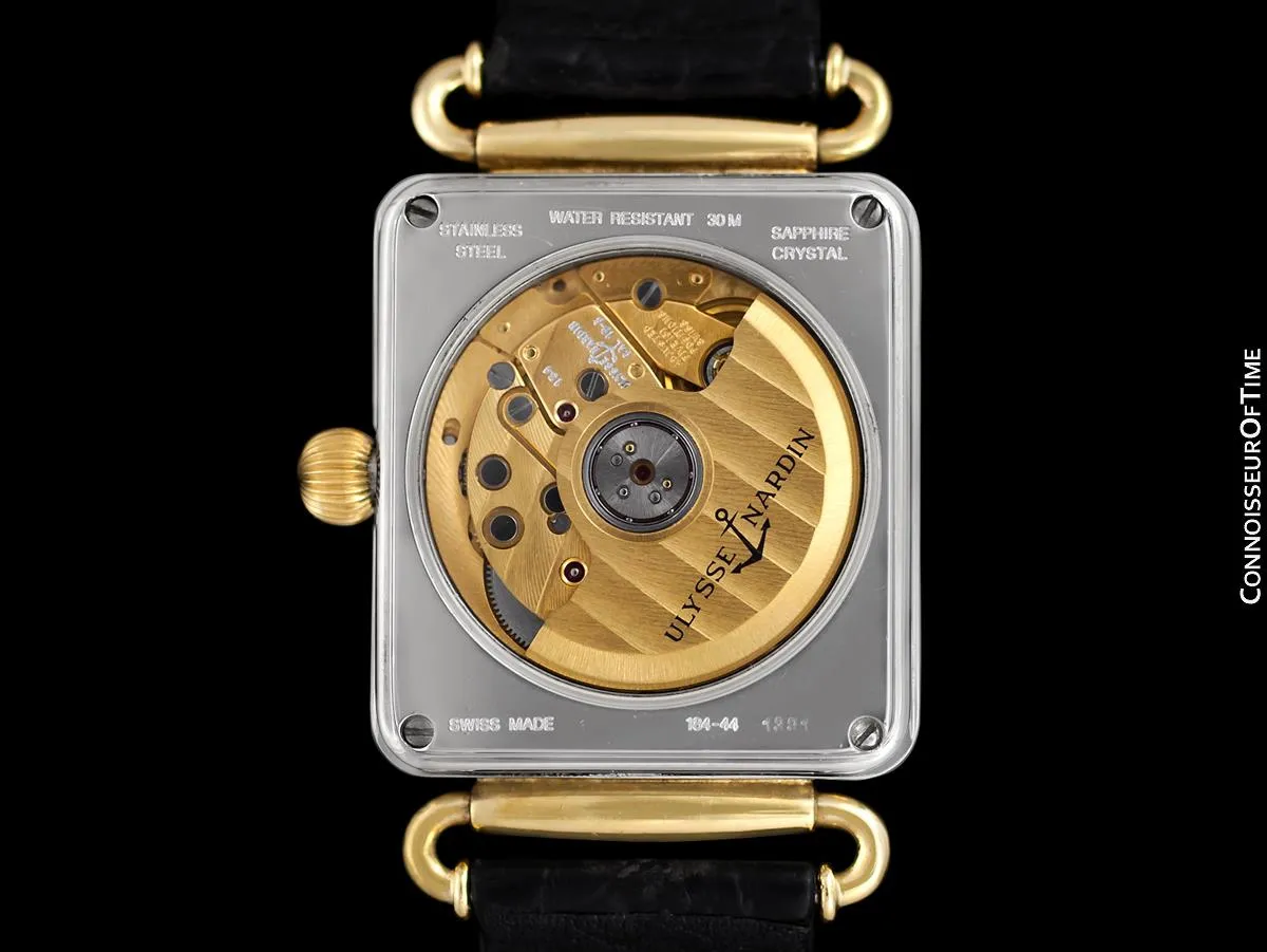 Ulysse Nardin Michelangelo Vintage Chronometer Mens Watch with Original Tag - Stainless Steel & 18K Gold Plated