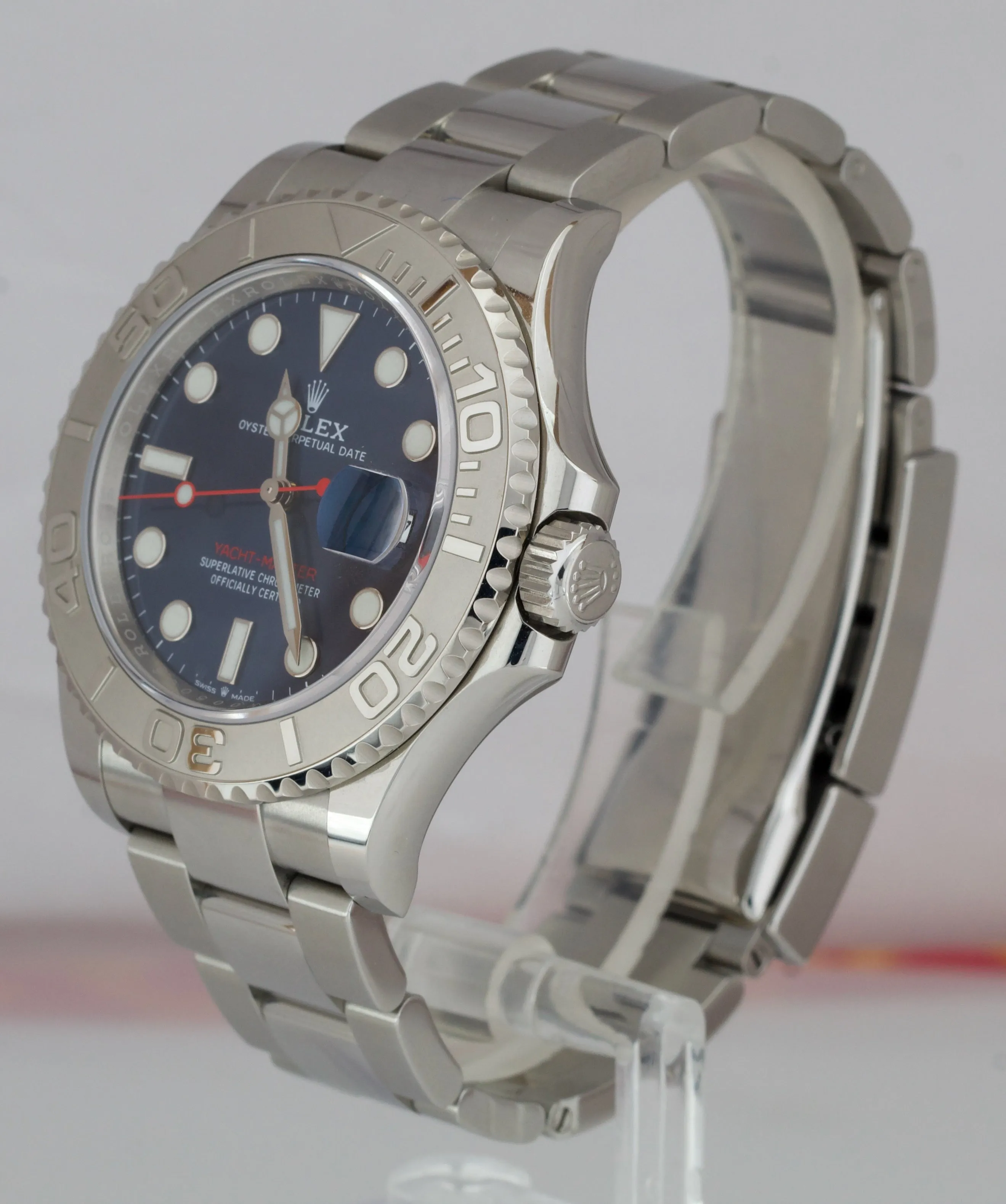 UNPOLISHED Rolex Yacht-Master 126622 40mm Blue Stainless Steel Oyster Watch