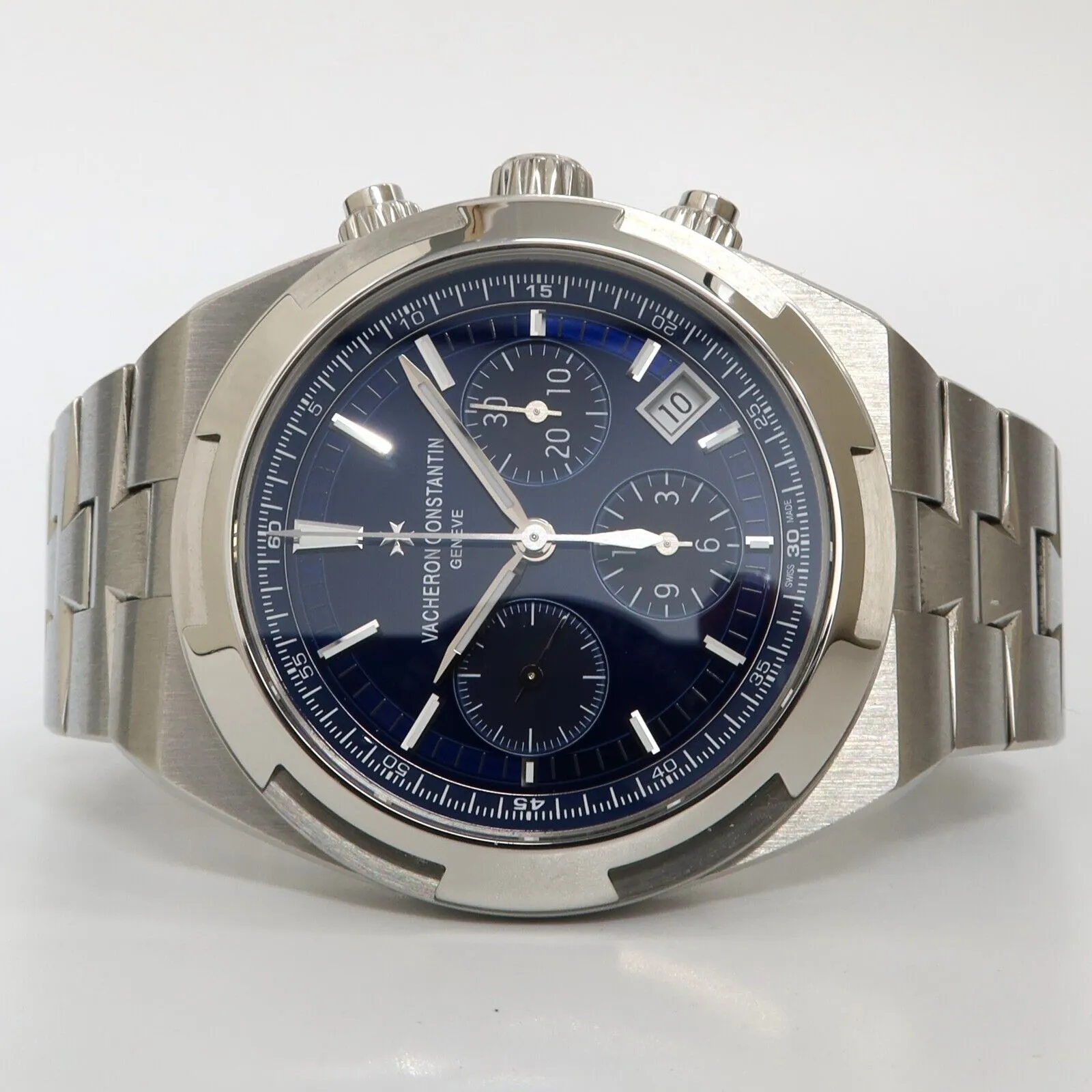 Vacheron Constantin Overseas Chronograph Blue Dial Chronograph Steel 5500V