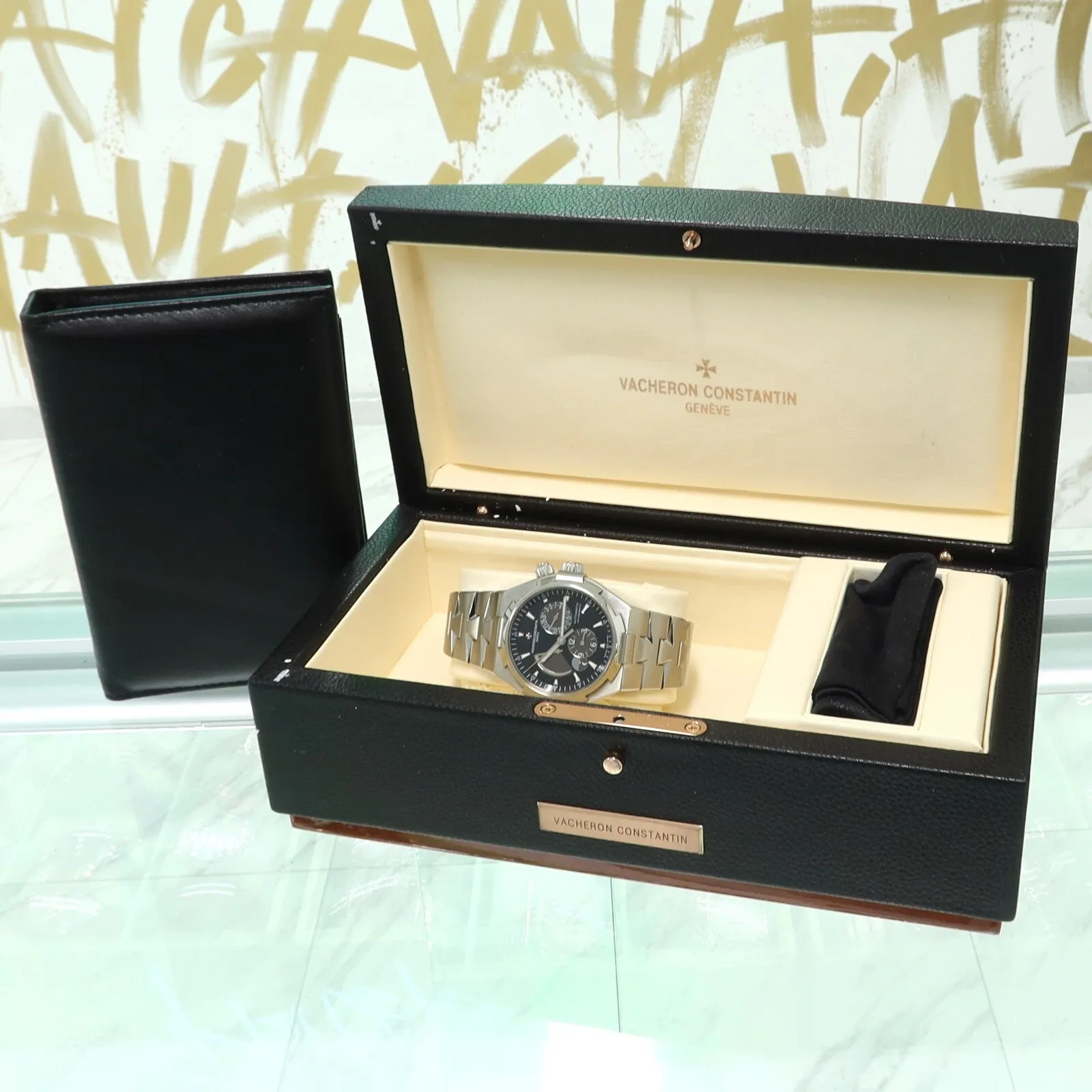 Vacheron Constantin Overseas Dual Time Black Dial 42MM Steel 47450/B01A-9227