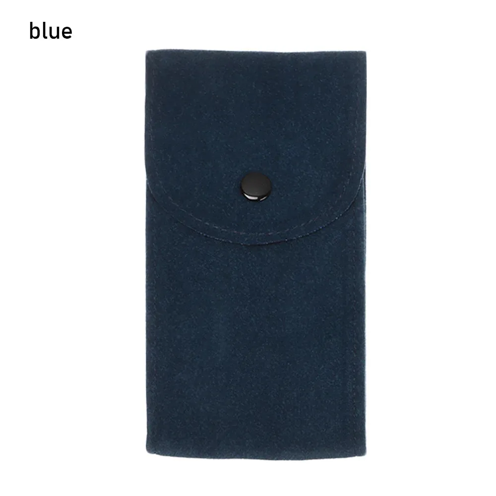 Velvet Snap Watch Bag - Flannelette Storage for Watches and Jewelry