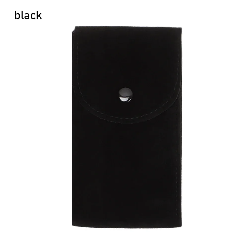 Velvet Snap Watch Bag - Flannelette Storage for Watches and Jewelry