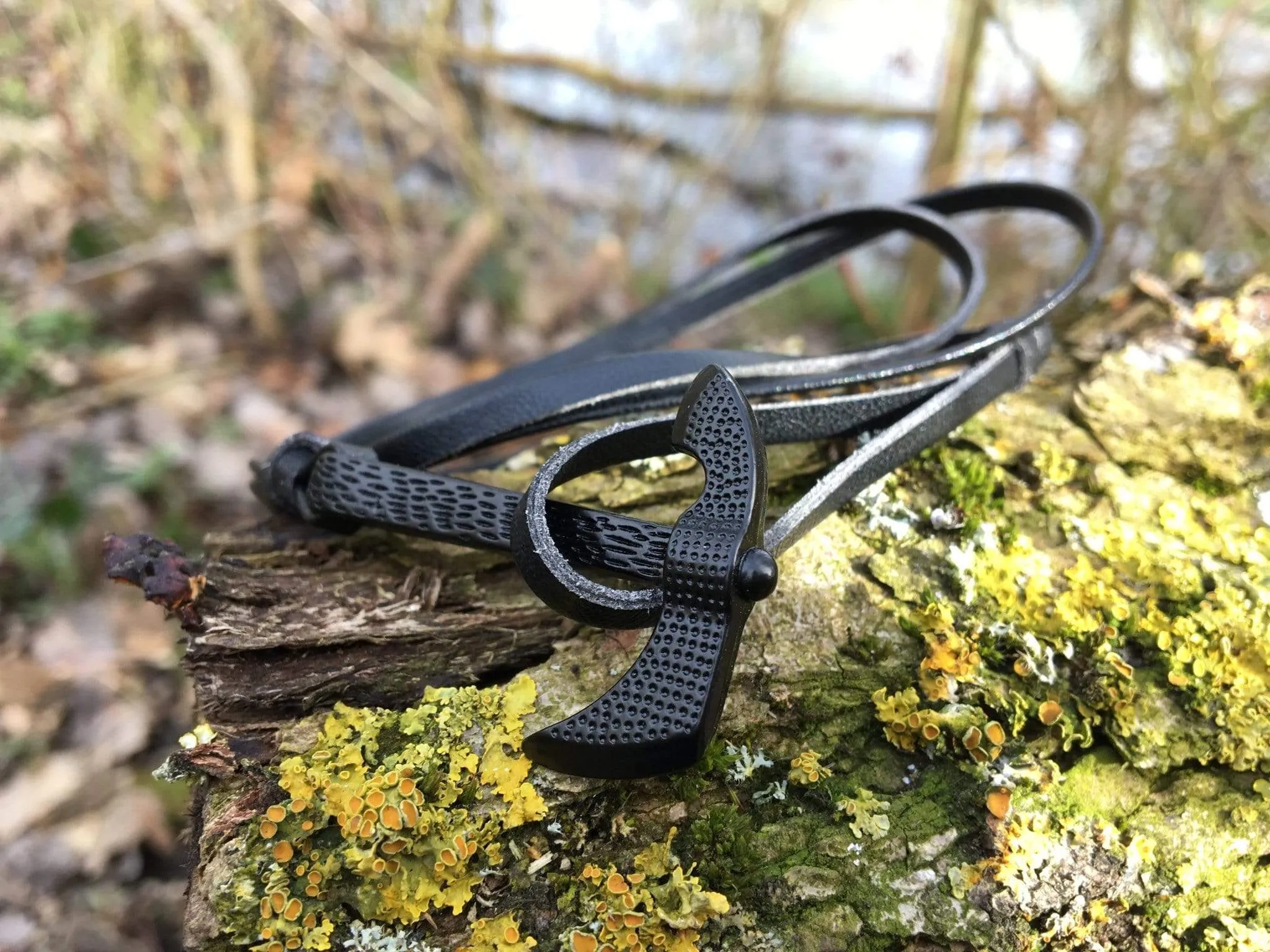 Viking Axe Leather Bracelet