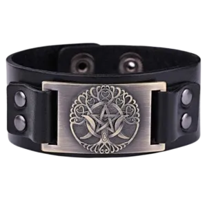 VIKING LEATHER BRACELET YGGDRASIL