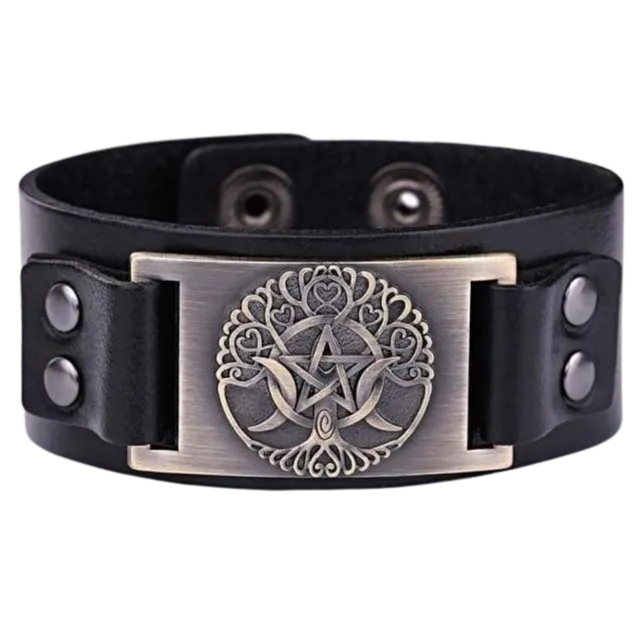 VIKING LEATHER BRACELET YGGDRASIL