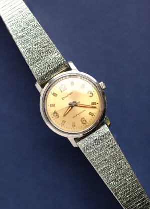 Vintage Bulova Jet Clipper Watch 'Explorer Dial' 1965