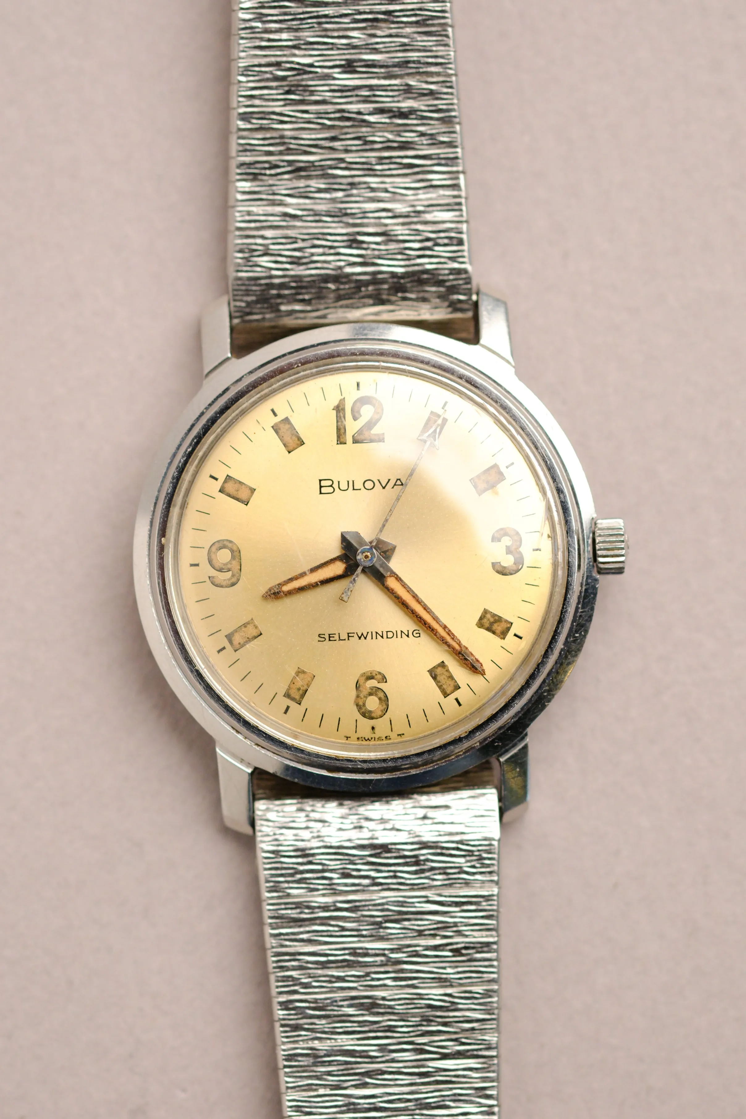 Vintage Bulova Jet Clipper Watch 'Explorer Dial' 1965