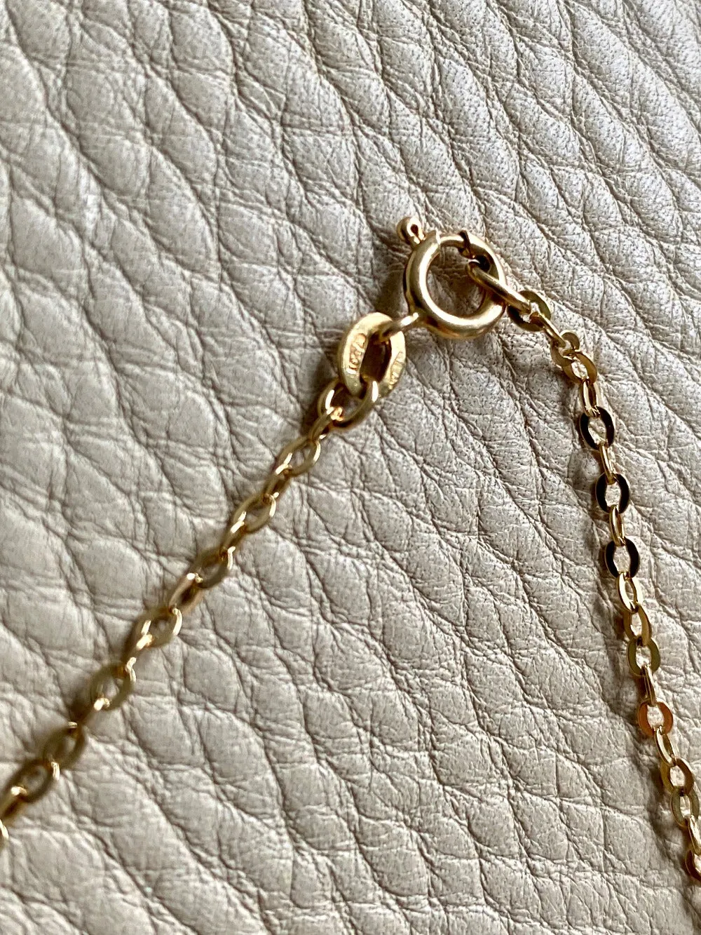 Vintage Italian cable link gold chain necklace - 23 inches of 18k gold