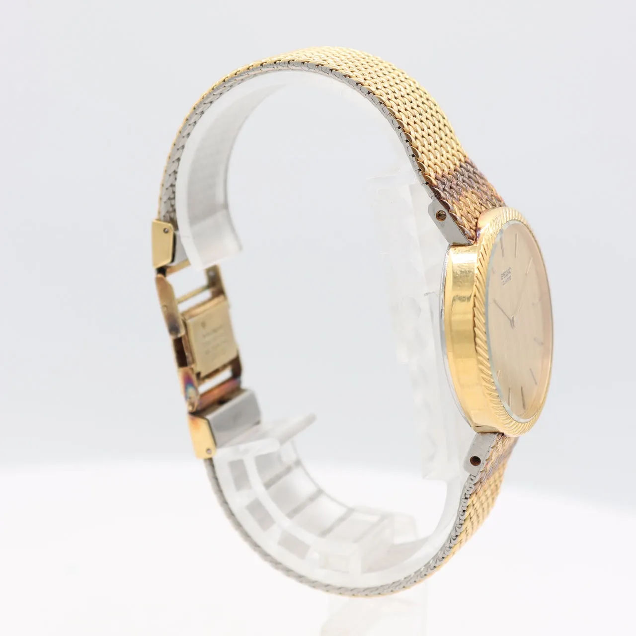 Vintage Seiko 8620-0039 Coin Edge Men's Quartz Wristwatch Japan Gold Tone