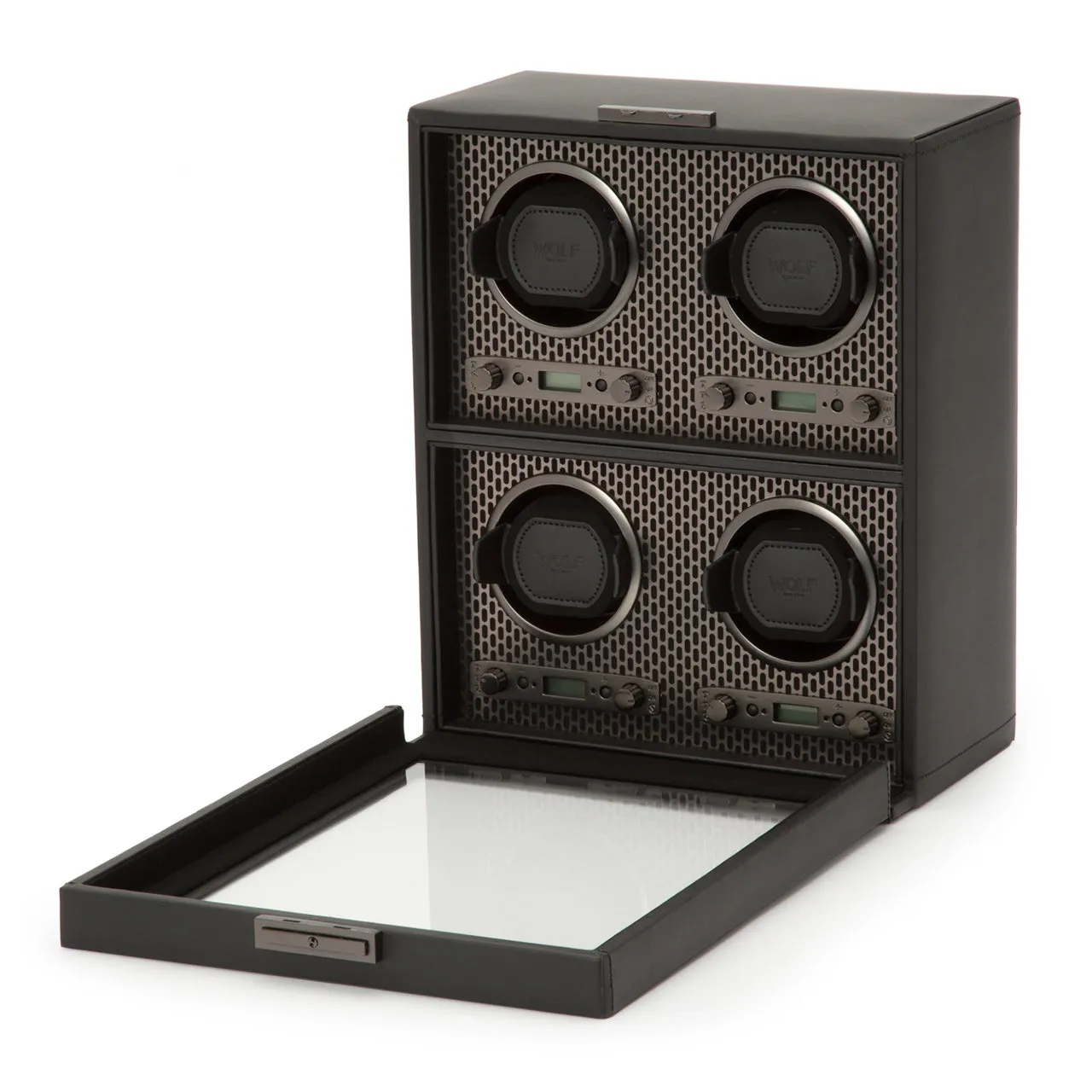 WOLF Axis 4 Piece Watch Winder - Powder Coat