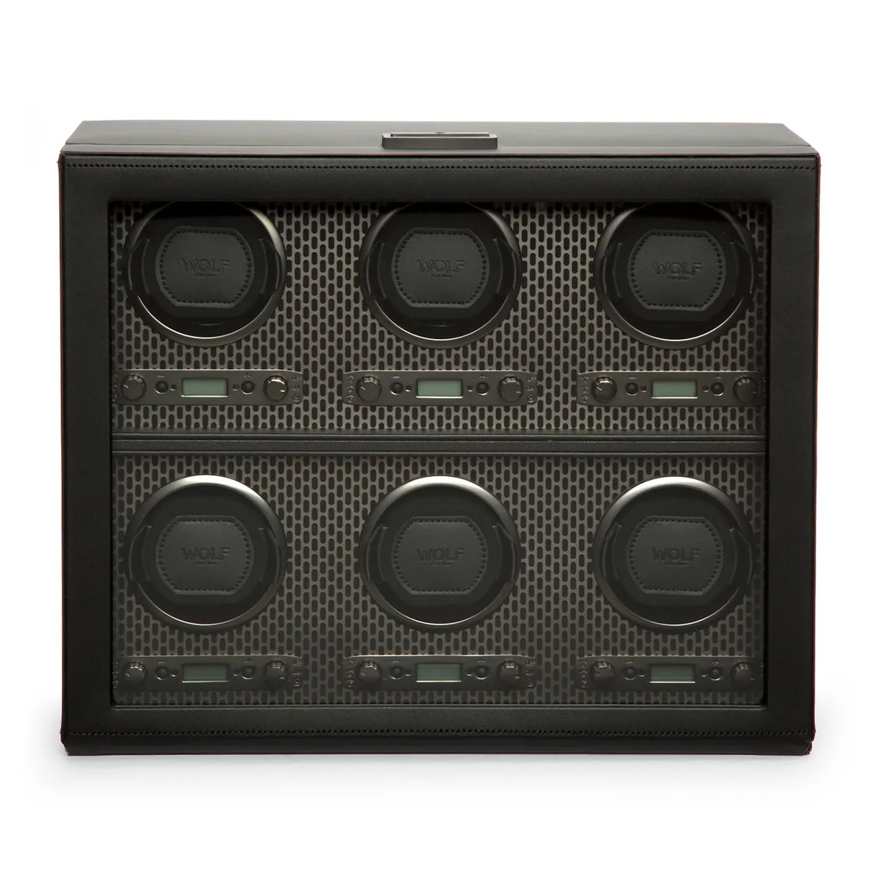 WOLF Axis 6 Piece Watch Winder - Powder Coat