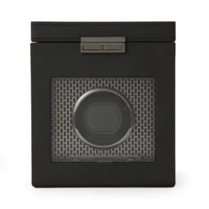 WOLF Axis Single Watch Winder with Storage - Powder Coat