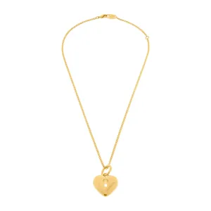 Women's Amour Heart Necklace In Gold