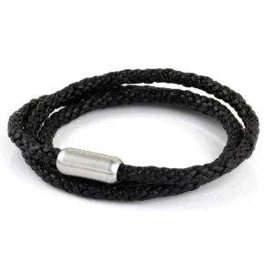 Woven Leather Triple Wrap
