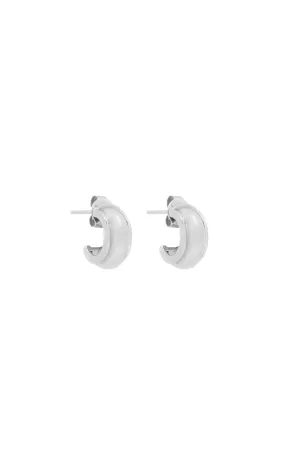 WYLD BOX | LUNA HUGGIE SILVER EARRINGS