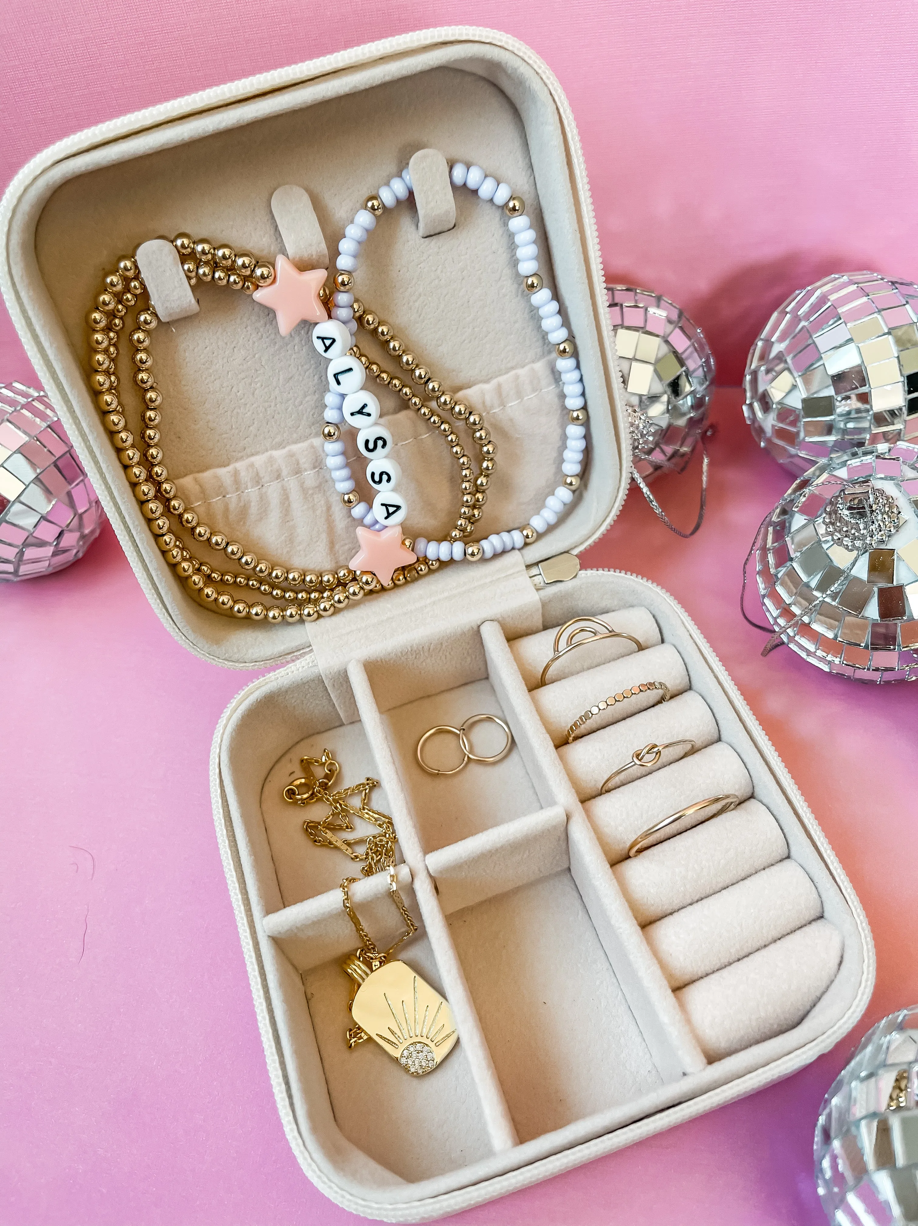Yellow Smiley Jewelry Case