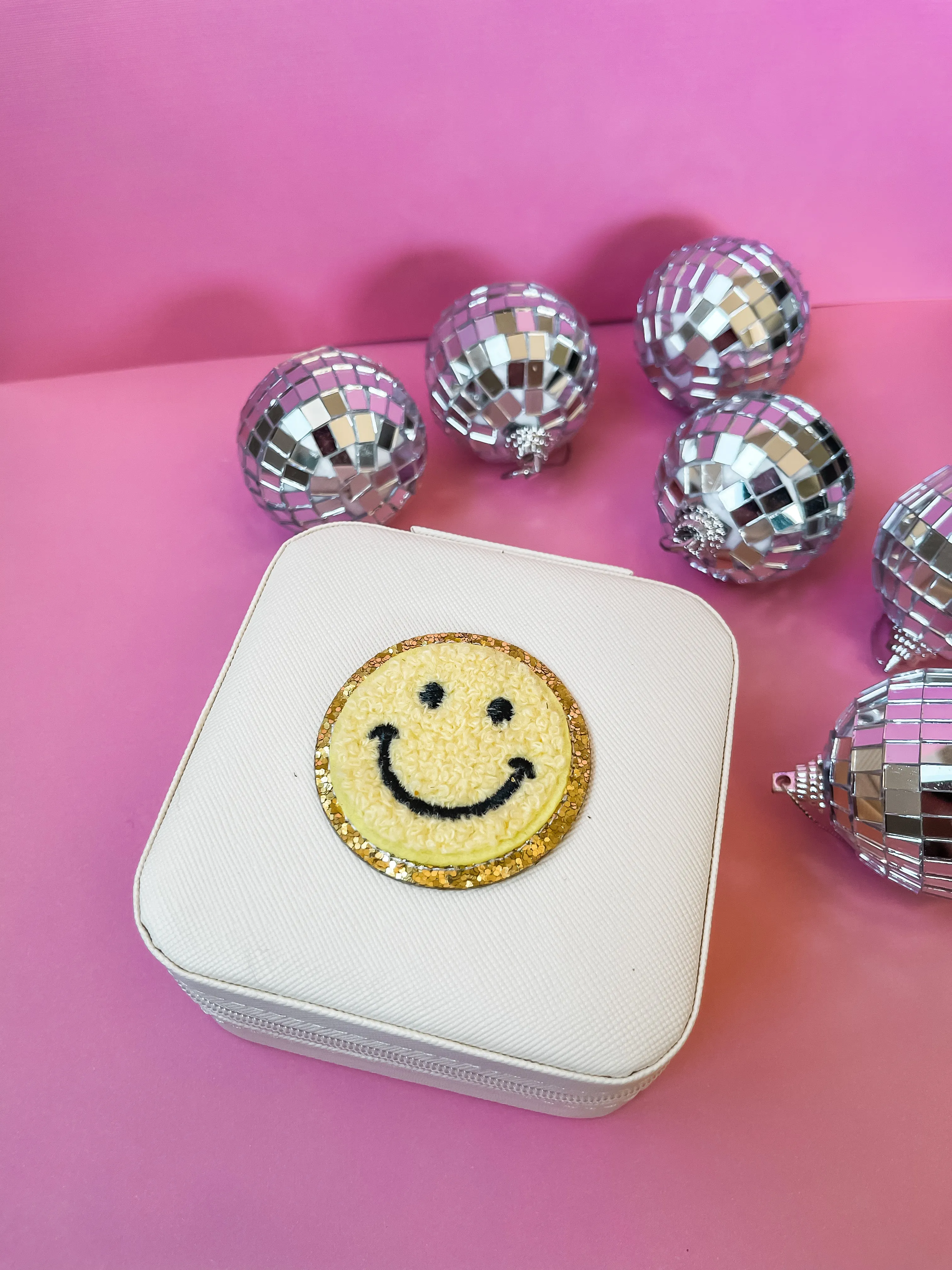 Yellow Smiley Jewelry Case