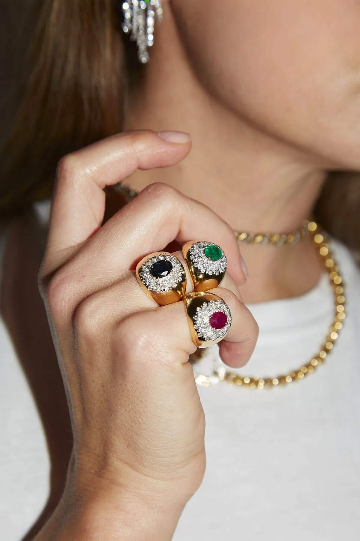 YVONNE LÉON | DIAMOND EMERALD RING