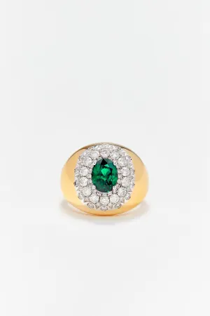 YVONNE LÉON | DIAMOND EMERALD RING