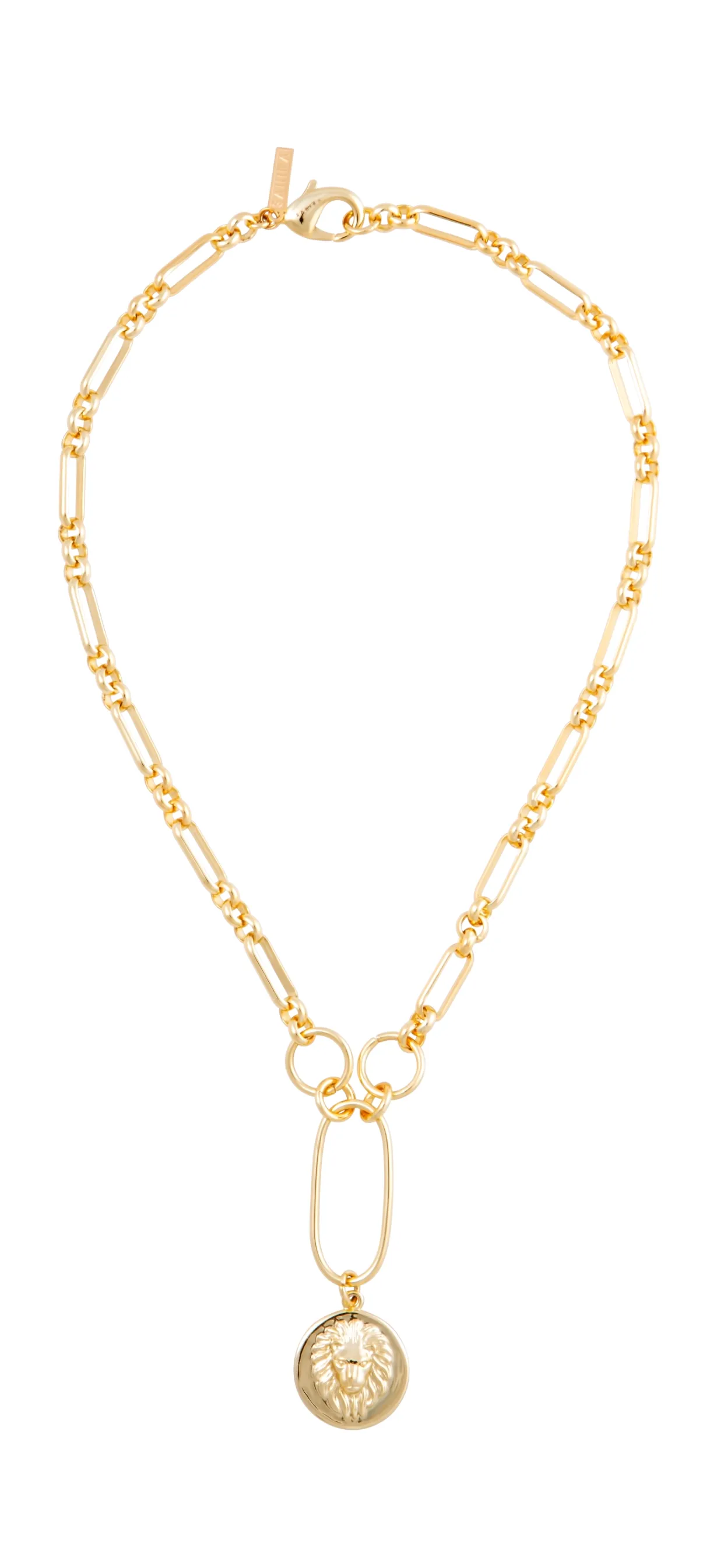 Zoe Lion Medallion Lariat